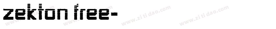 zekton free字体转换